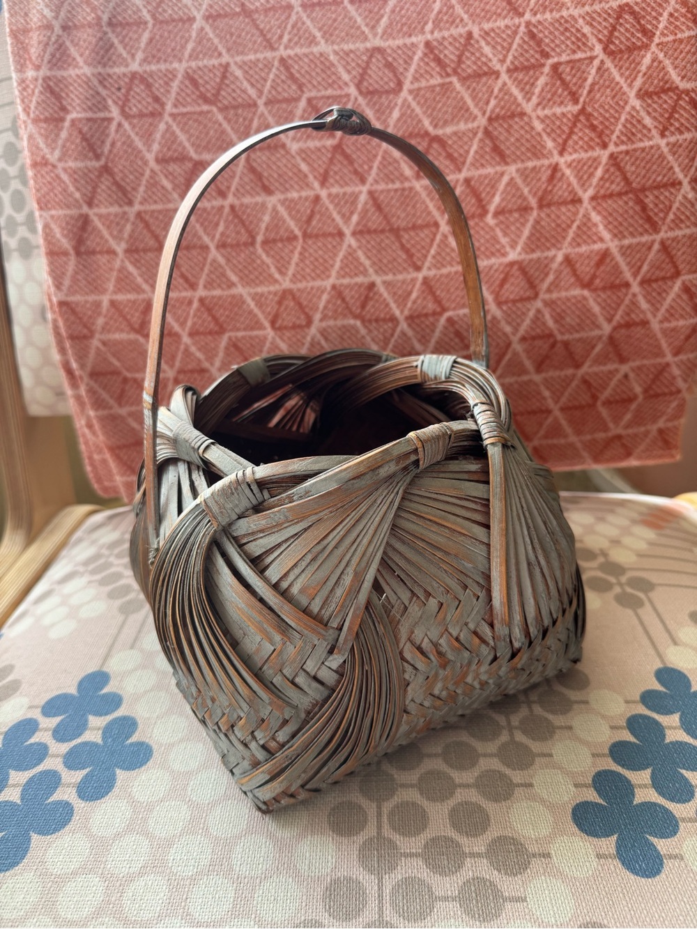 Mid-Twentieth-Century Japanese Ikebana basket